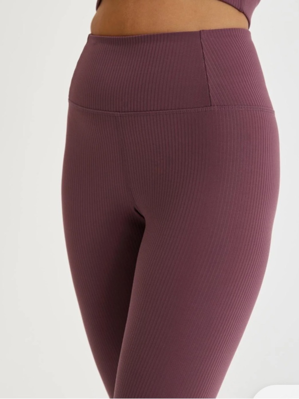 Girlfriend Collective Goji Rib High-Rise Leggings Small | Ribbed Compression - Picture 9 of 9